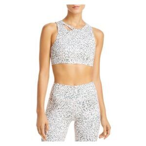 N: PHILANTHROPY Intimates Beige Medium Support Animal Print Sports Bra XS